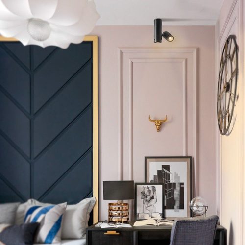 Reflektor sufitowy 2xGU10 czarny