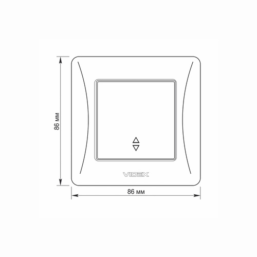 Włącznik jednobiegunowy biały VIDEX BINERA