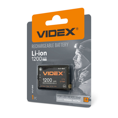 Akumulator do latarek VIDEX AGM 12V 1200mAh bezpośredni port USB-C 32g