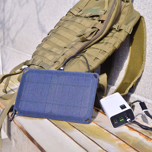 Ładowarka solarna przenośna VIDEX 5W lekka IP68 + kabel USB Type-C 1 m