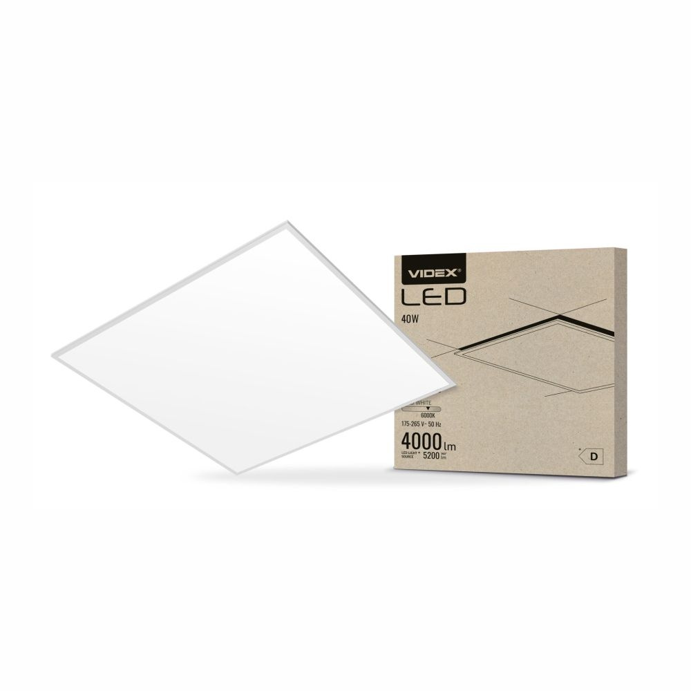Panel do sufitów Videx LED 40W 6000K 5200lmpodwieszanych kaseton 60cm