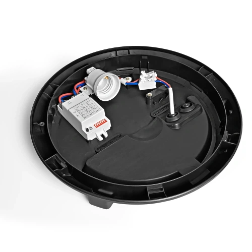 Plafon sufitowy z czujnikiem mikrofalowym 30W IP65 czarny