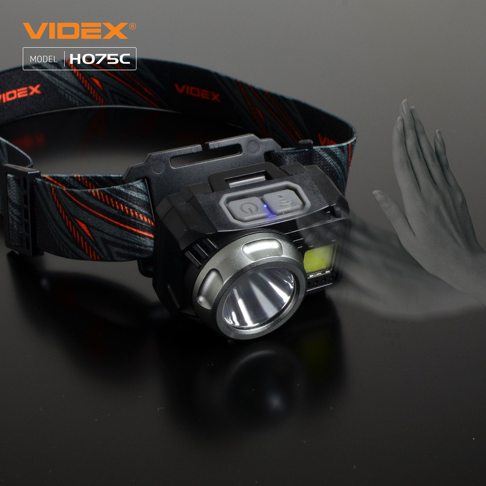 Latarka czołowa LED VIDEX 550Lm 5000K USB-C