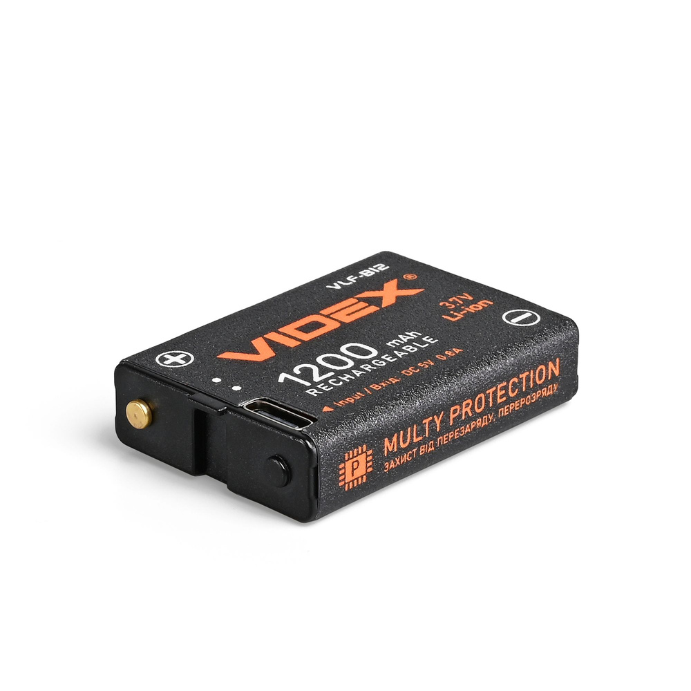 Akumulator do latarek VIDEX AGM 12V 1200mAh bezpośredni port USB-C 32g