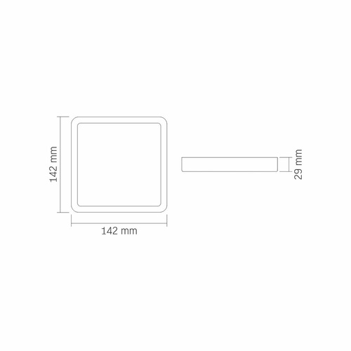 LED natynkowa oprawa sufitowa 12W 4000K