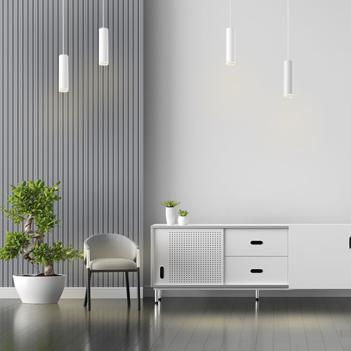 Lampa wisząca spot LED GU10 biała