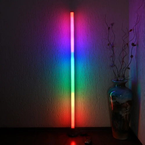 Podłogowa lampa LED RGB z pilotem VIDEX