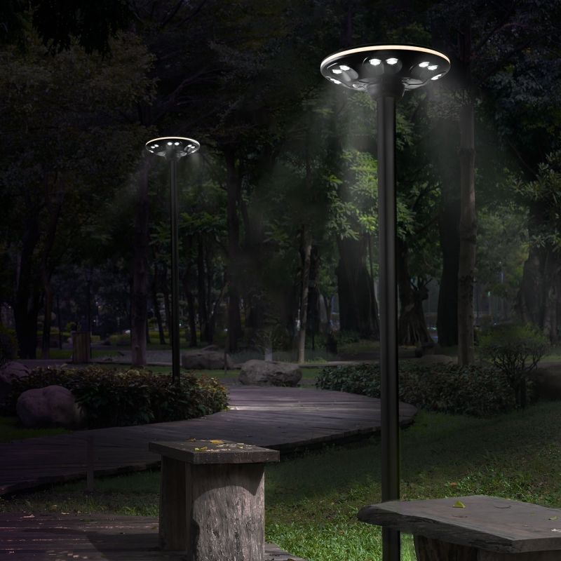 LED Solarna Lampa Parkowa z czujnikiem ruchu