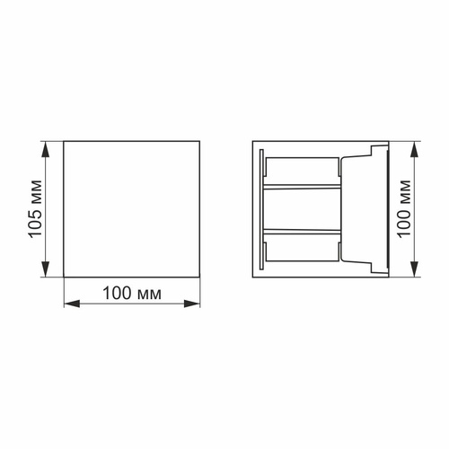 Oprawa elewacyjna dwustronna VIDEX-6W-ERIC-WHITE