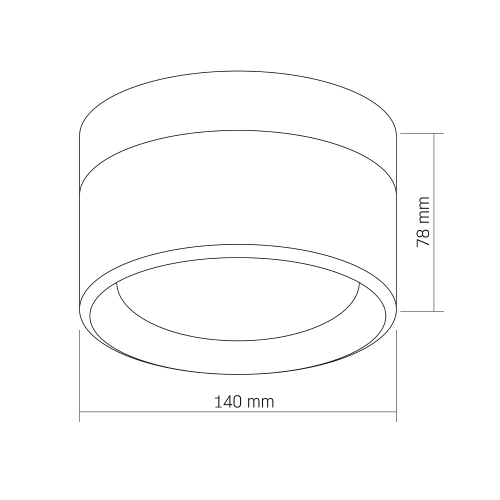 Lampa LED natynkowa ścienno-sufitowa VIDEX 9W z regulacją barwy czarna