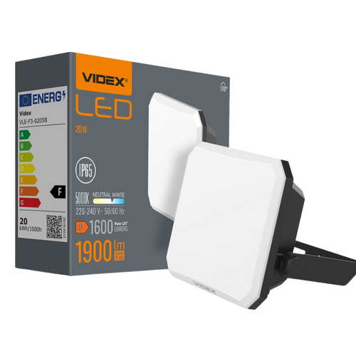 Naświetlacz LED VIDEX 20W 5000K IP65