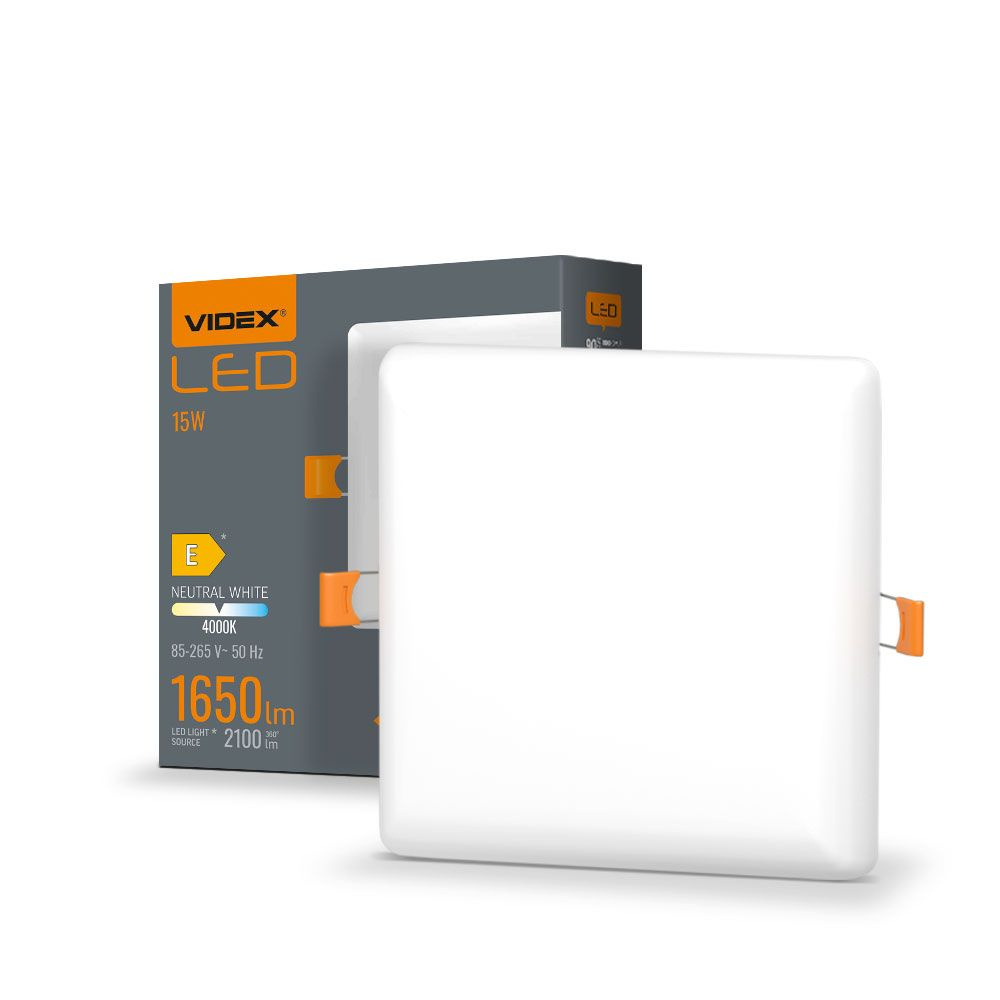 Panel Oprawa Videx LED Wpuszczana 15W 2100lm 4000K Neutralna Biała