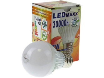 Żarówka LED E27 G45 Kulka 7W = 60W 700lm 2700–3200K Ciepła Biel 180° LEDmaxx