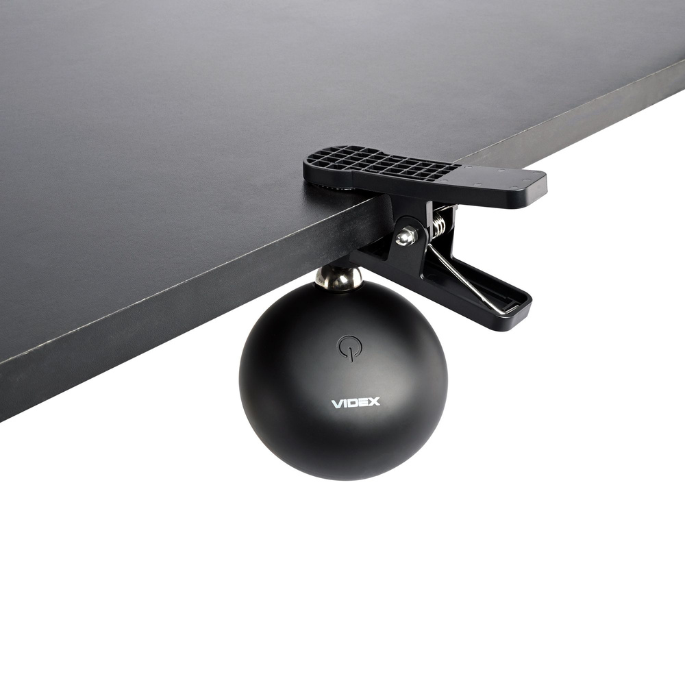 Lampa Biurkowa Videx LED 3W 300lm 5500K Zimna Czarna Ściemnialna