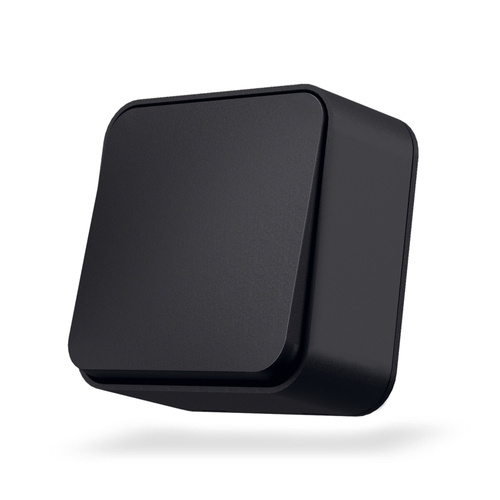 Włącznik natynkowy 1-klawiszowy 1-biegunowy czarny mat BINERA