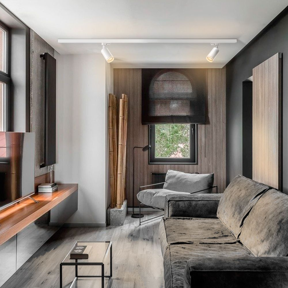 Oprawa natynkowa na szynę VIDEX GU10 biała