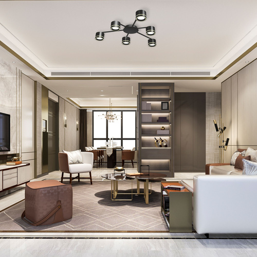 Reflektor sufitowy VIDEX na 6 lamp GX53, czarny