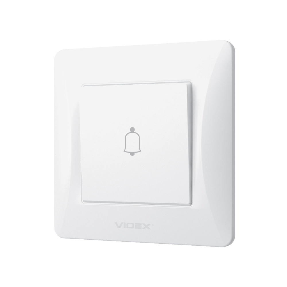 Przycisk Dzwonka z Ramką Videx Binera 10A Natynkowy Biały