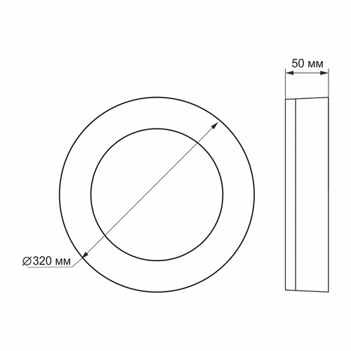 Lampa LED natynkowa 24W neutralna biała IP65