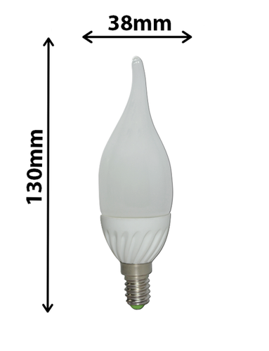 Żarówka LED E14 Świeczka 4W 380lm 2700–3200K Ciepła Biel 270° LEDmaxx