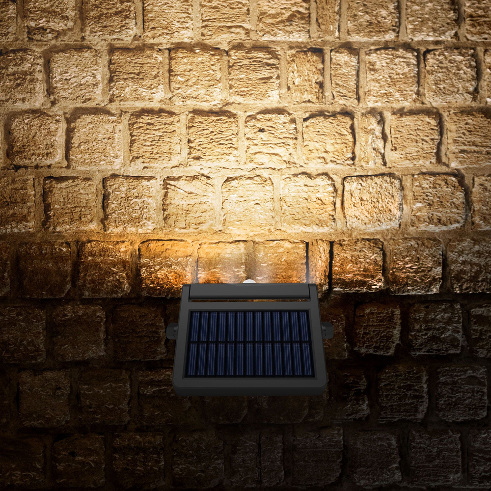 LED Solarna Lampa Ścienna z czujnikiem ruchu