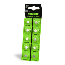 Bateria alkaliczna VIDEX AG5/LR754 BLISTER 10 szt.