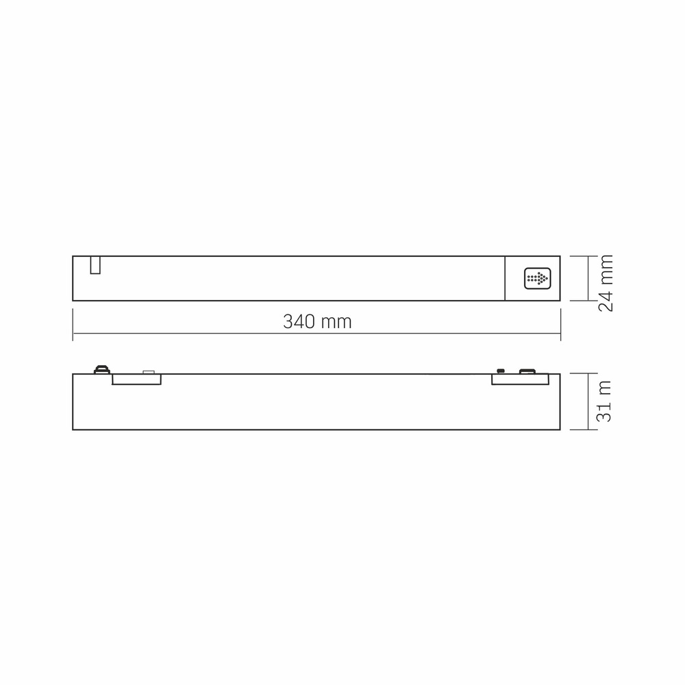 Zasilacz do magnetycznego systemu oświetlenia szynowego VIDEX VL-TRMS-P200B 200W