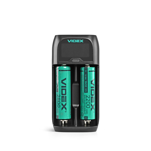 Ładowarka akumulatorów VIDEX VCH-UD200 z wyświetlaczem LCD 2A