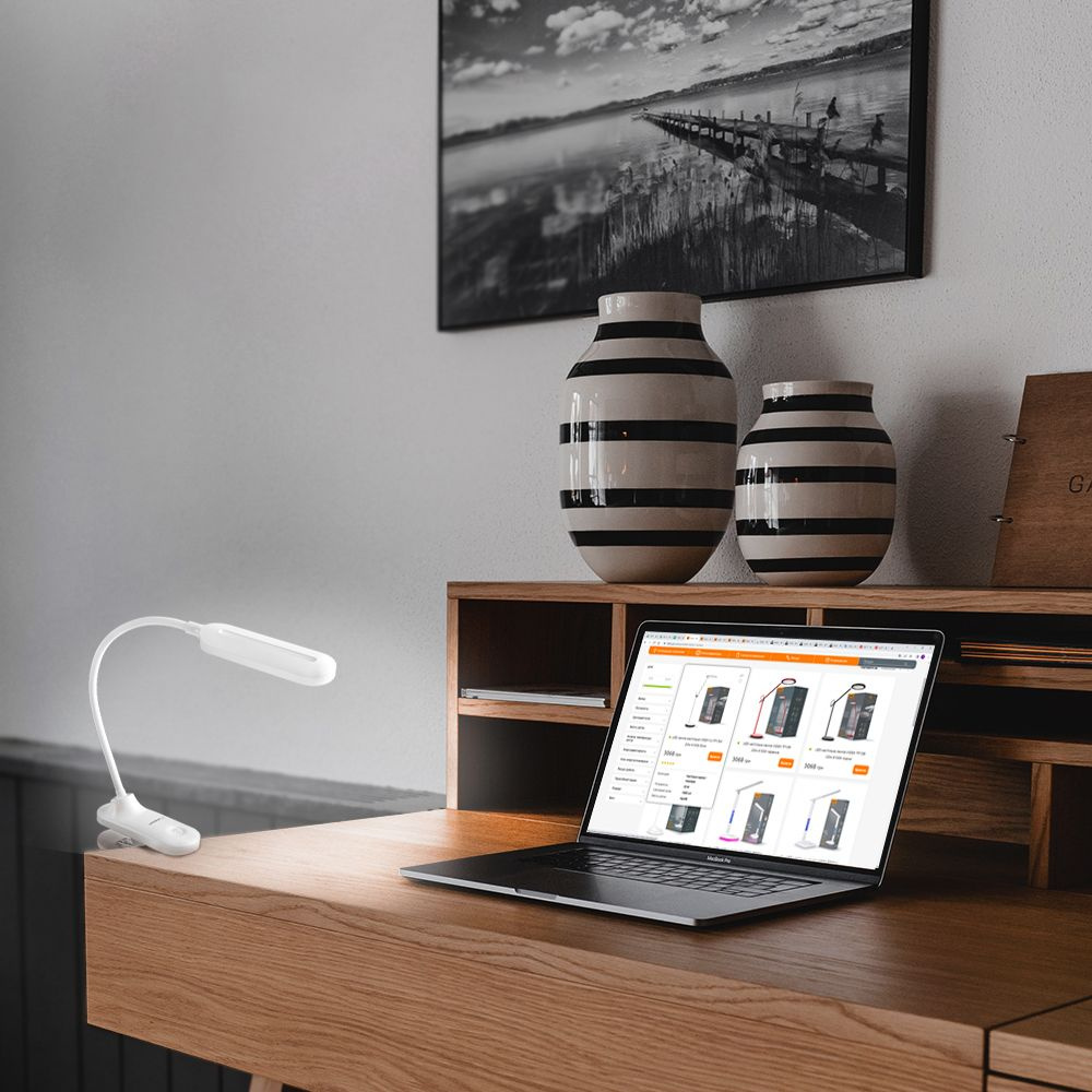 Lampka biurkowa LED z regulacją jasności Helsinki biała