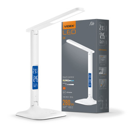 Lampka Biurkowa Videx LED 5W 490lm 5500K Zimna Biała Ściemnialna RIO