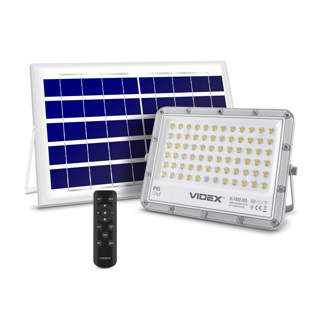LED Solarny Naświetlacz VIDEX 1000 lm 5000K IP65