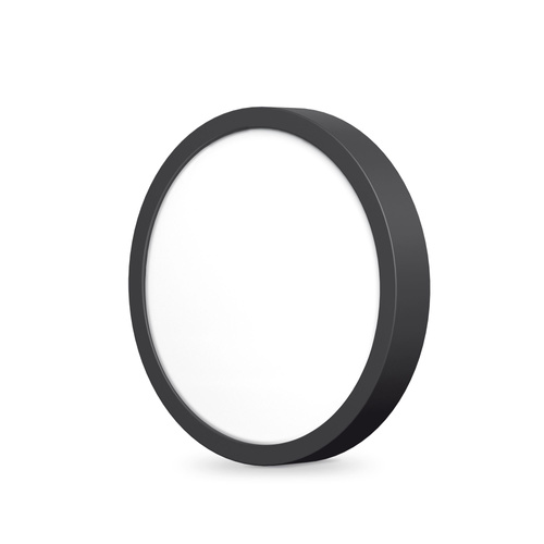 LED natynkowa oprawa sufitowa 18W 4000K czarna