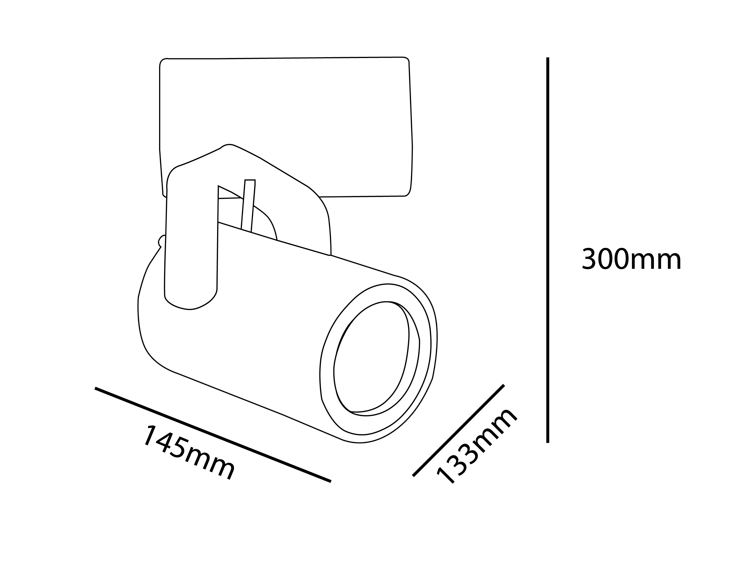 Reflektor szynowy LED 318W 52W CREE-52W-318HQ