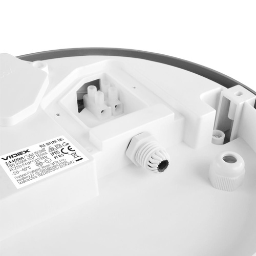 Oprawa sufitowa Videx LED 18W 1440lm natynkowa plafon 22cm Ciemno szary