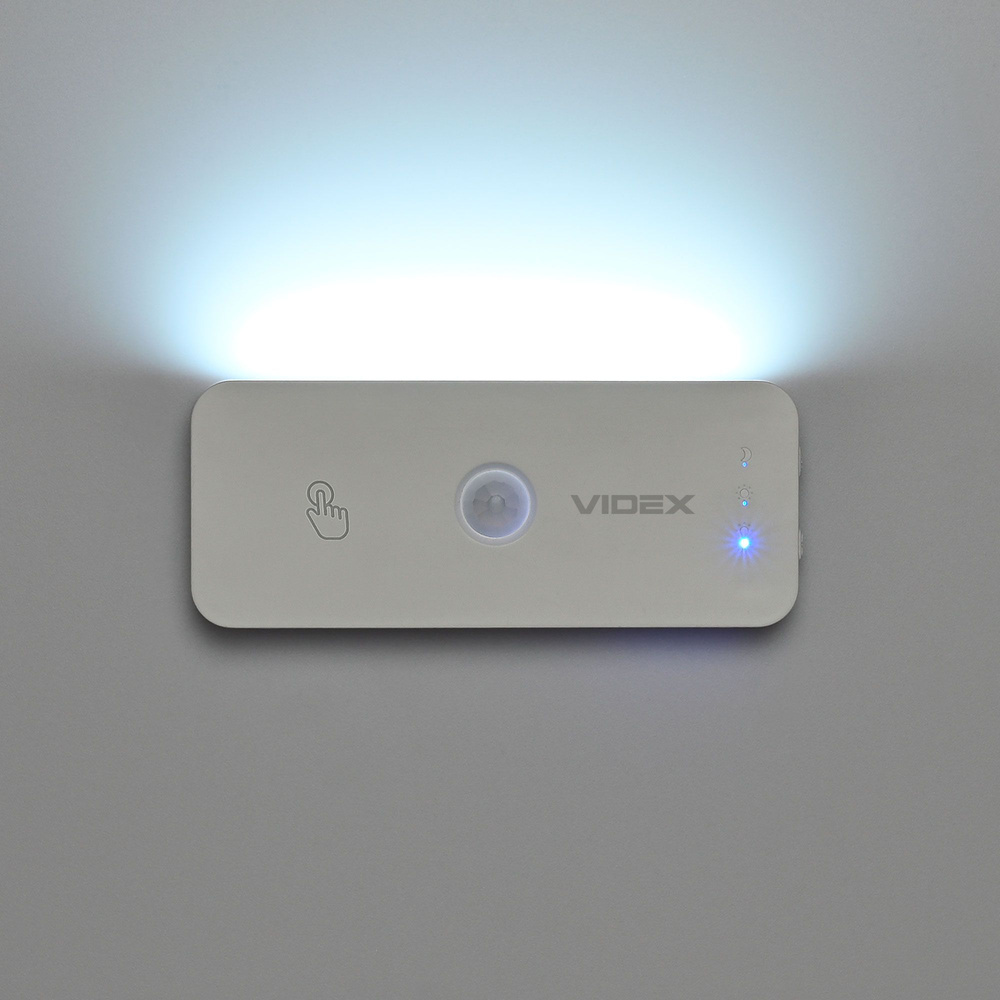 Lampa Akumulatorowa Videx 50lm z Czujnikiem Ruchu Magnetyczna IP20 USB-C