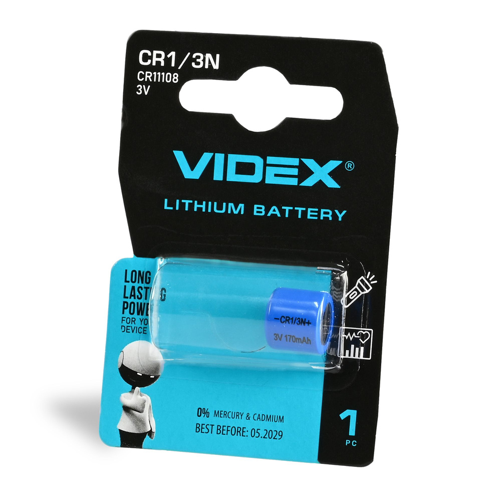 Bateria litowa Videx CR1/3N 170 mAh 3V 10,5 mm do urządzeń przenośnych