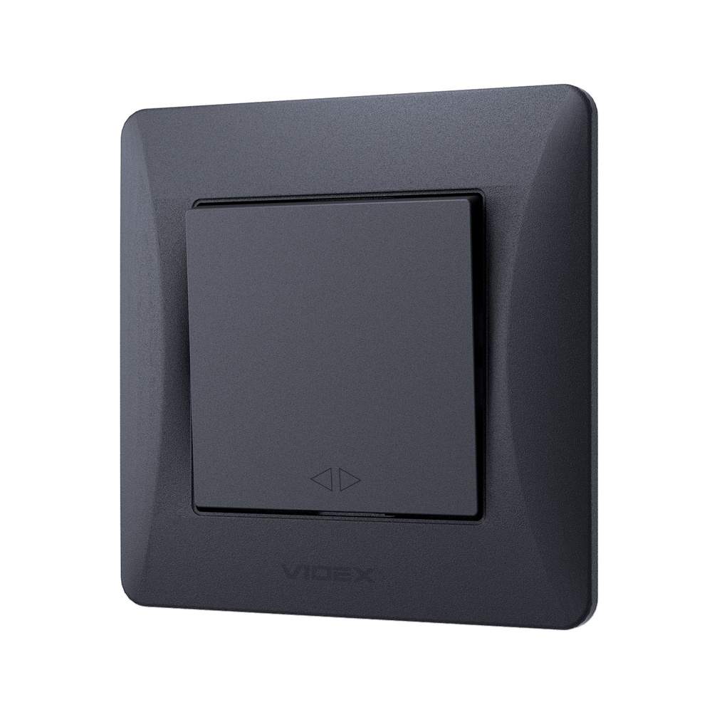 Przełącznik Włącznik Videx Binera 1-biegunowy 10A Natynkowy Czarny