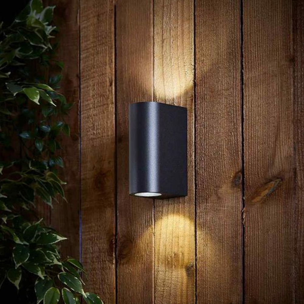 Podwójna lampa elewacyjna LED 6W czarna