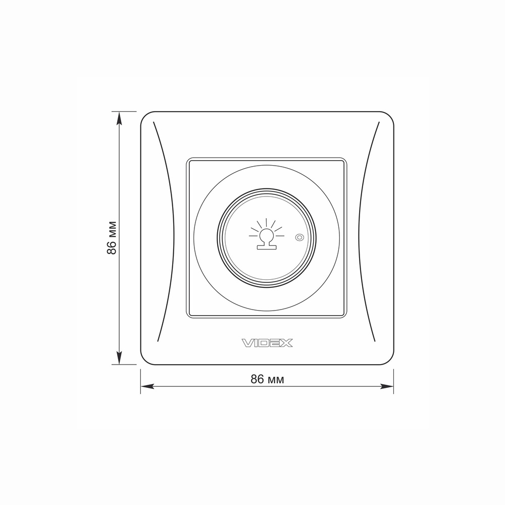 Ściemniacz 600W czarny grafit VIDEX BINERA