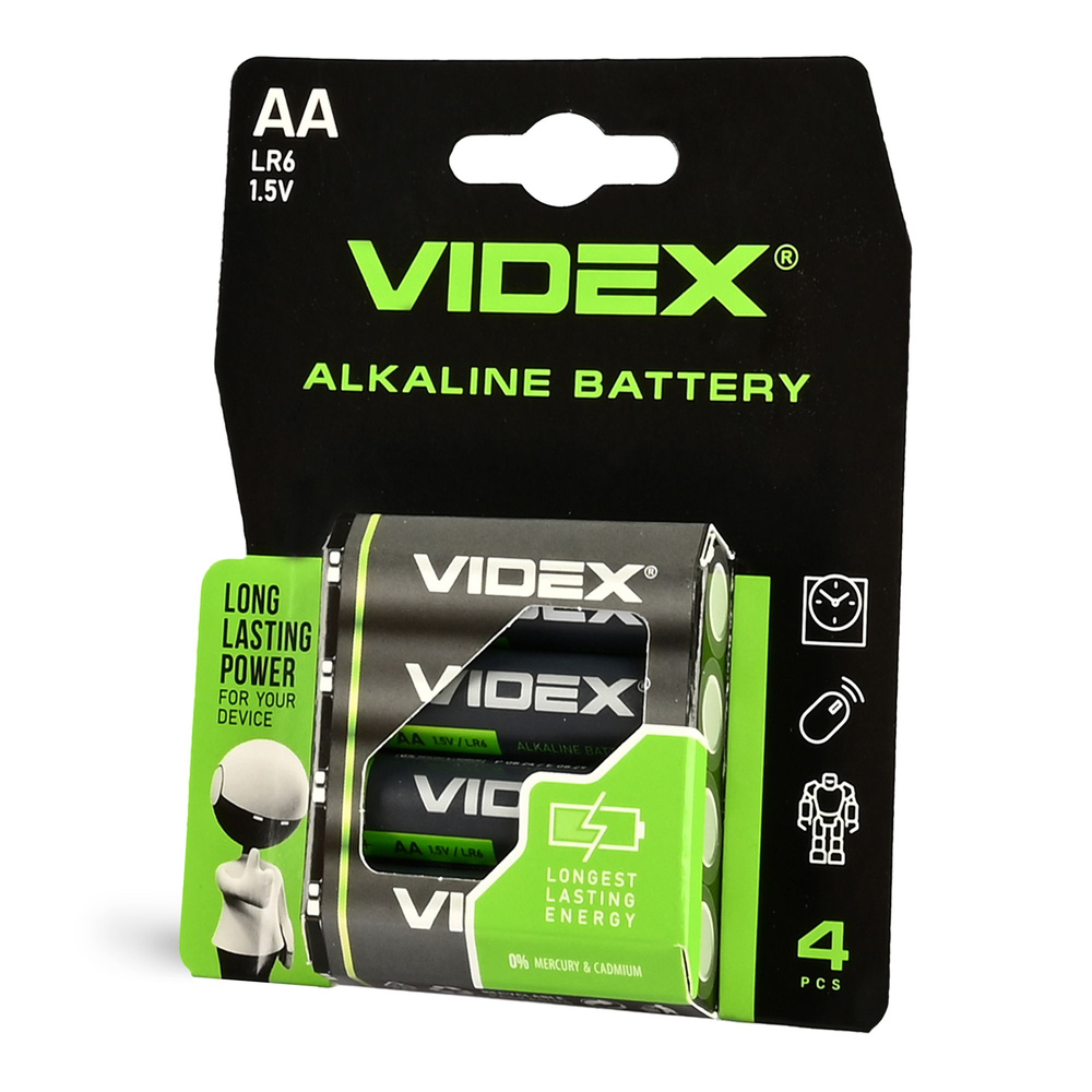 Bateria alkaliczna VIDEX LR6/AA 4 szt. Blister