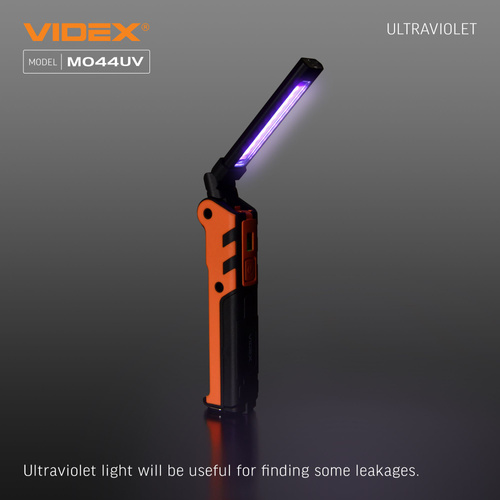 Wielofunkcyjna latarka Videx LED 400lm IPX2 4000k ściemnianie UV 4 tryby