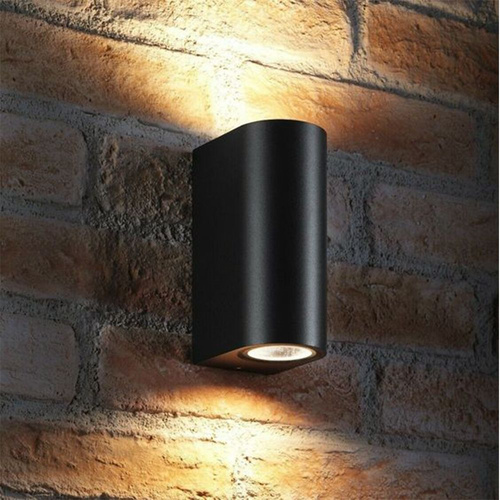 Podwójna lampa elewacyjna LED 6W czarna