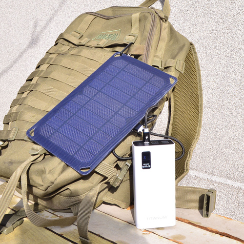 Ładowarka solarna przenośna VIDEX 5W lekka IP68 + kabel USB Type-C 1 m