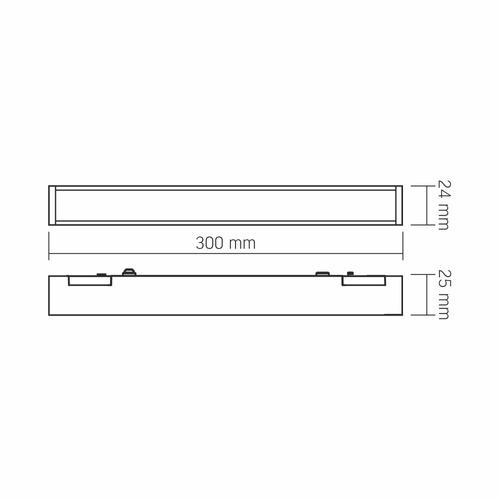 Oświetlenie LED do wąskiego systemu oświetlenia szynowego VIDEX VL-TRMS-LD430B, czarne