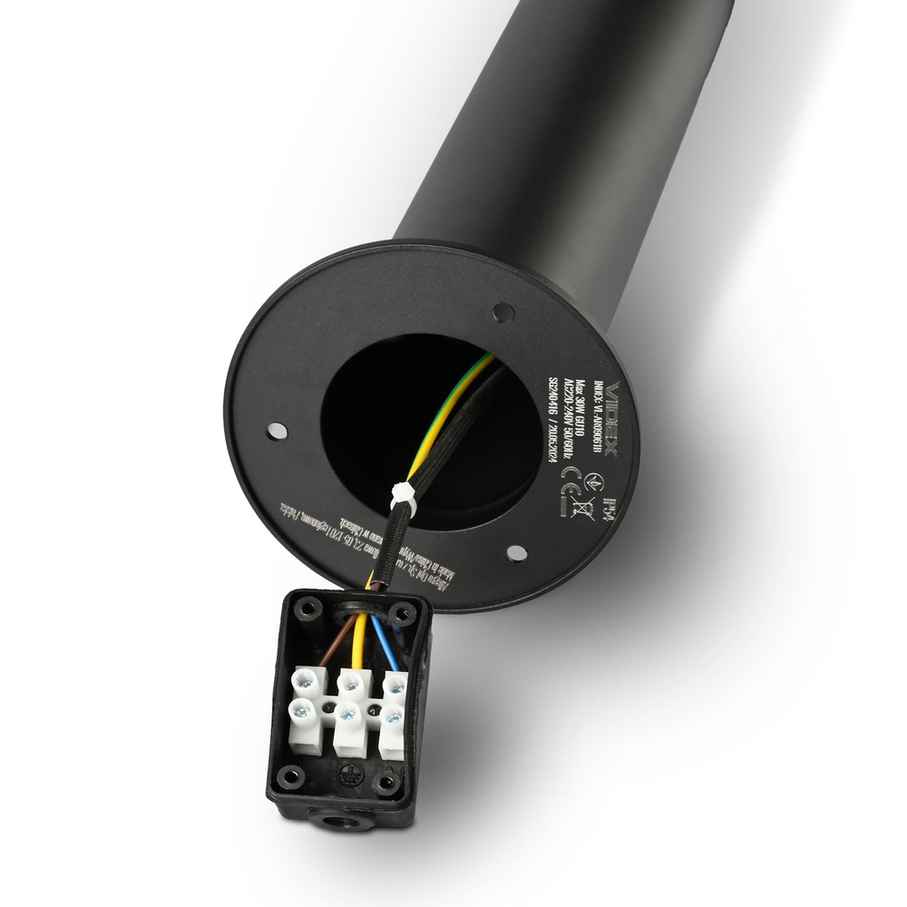 Oprawa LED podłogowa VIDEX czarna IP54 30W