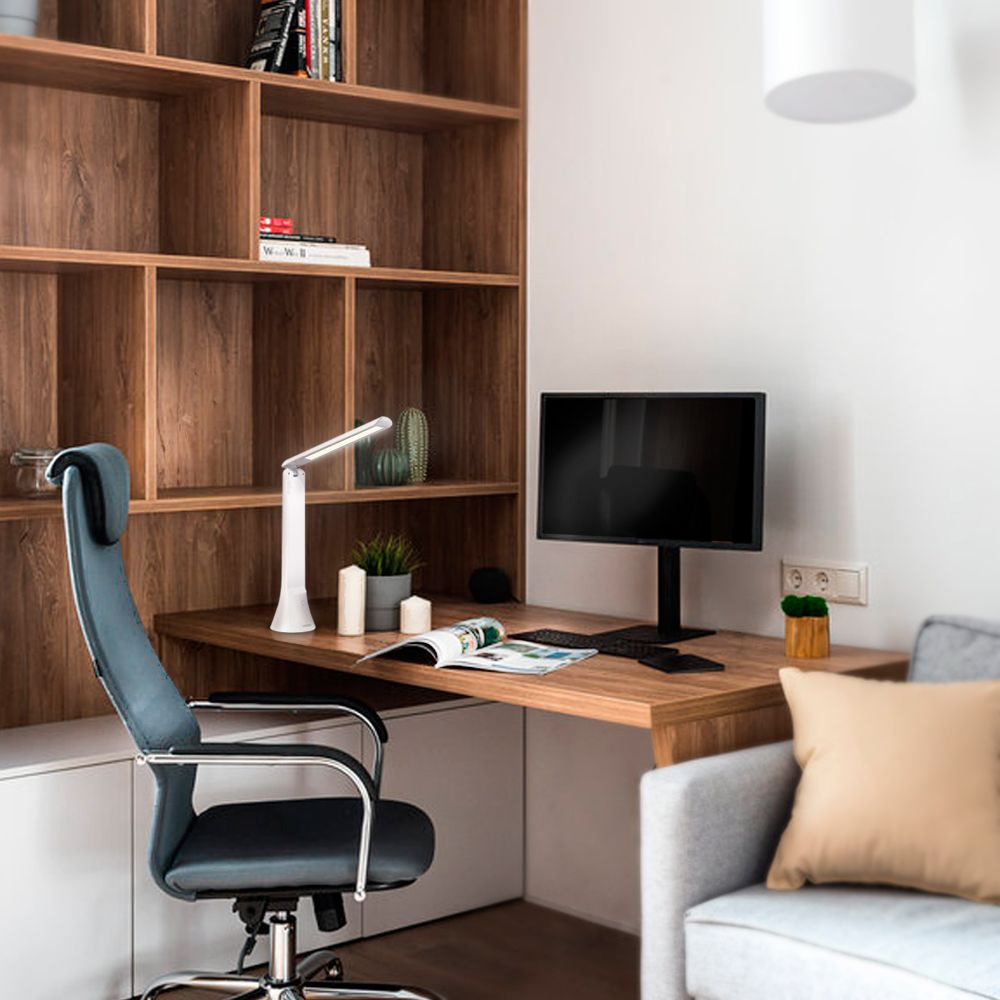 Lampka biurkowa LED z regulacją jasności i barwy światła