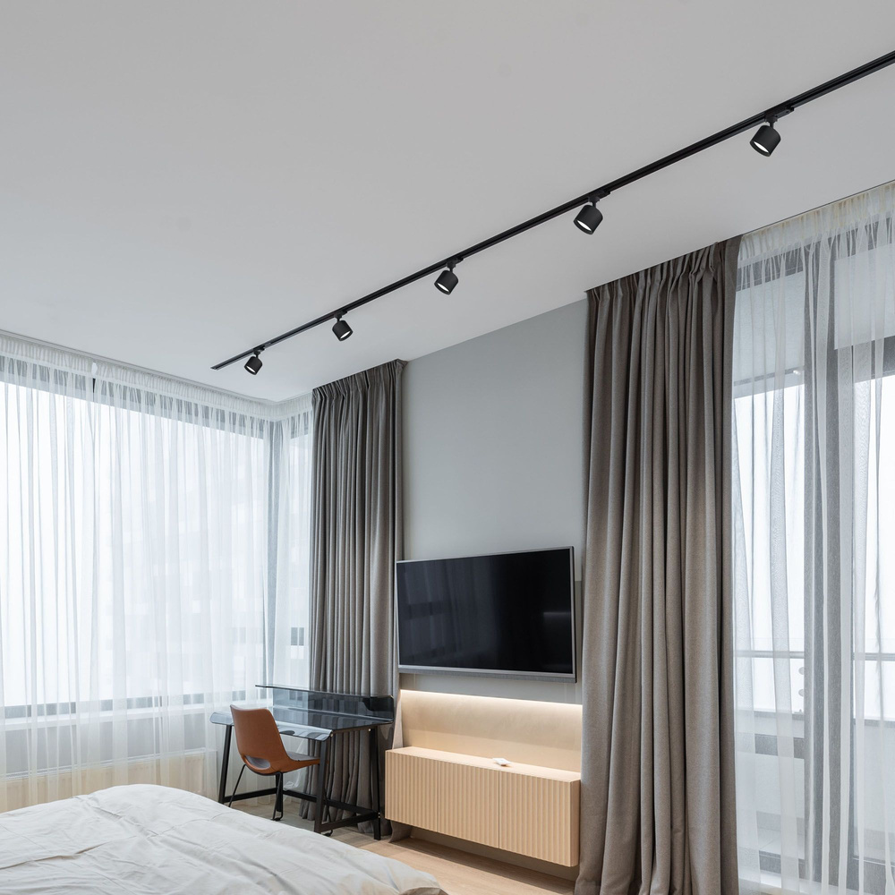 Reflektor szynowy VIDEX do lampy GX53 czarny