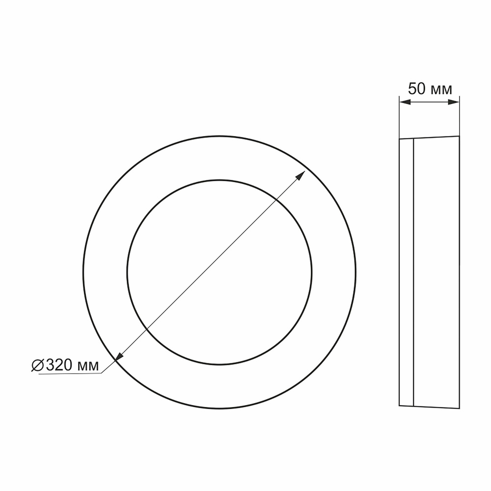 Lampa LED natynkowa 24W neutralna biała IP65