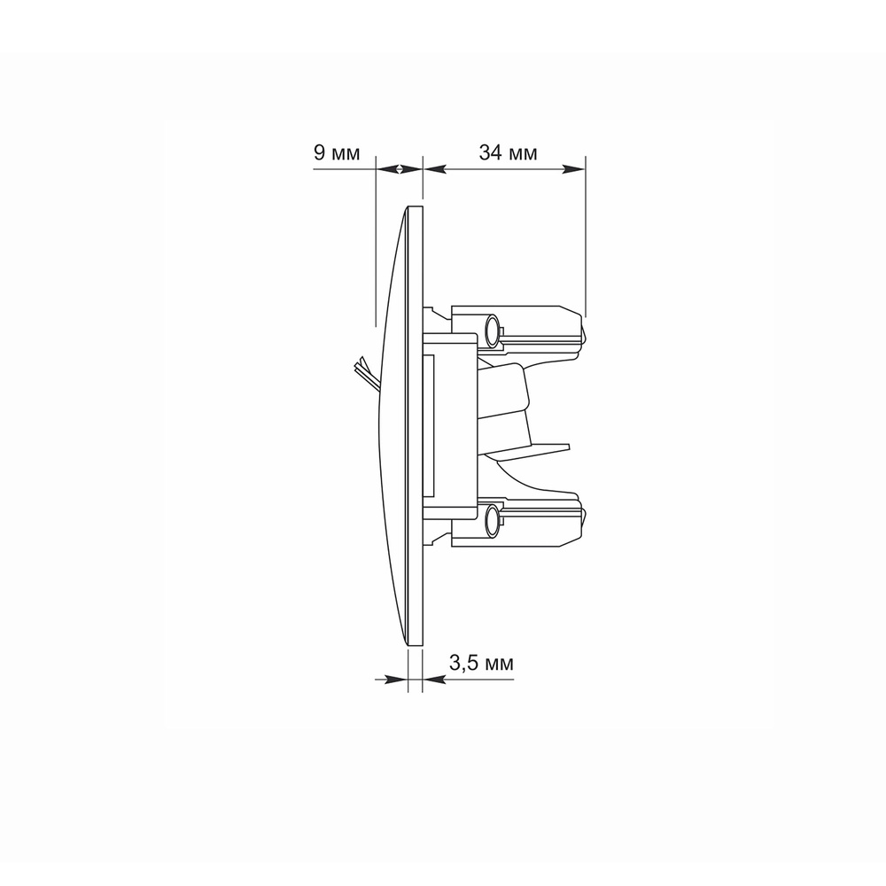 Gniazdo Pojedyncze Komputerowe Videx Binera RJ45 Natynkowe Czarne