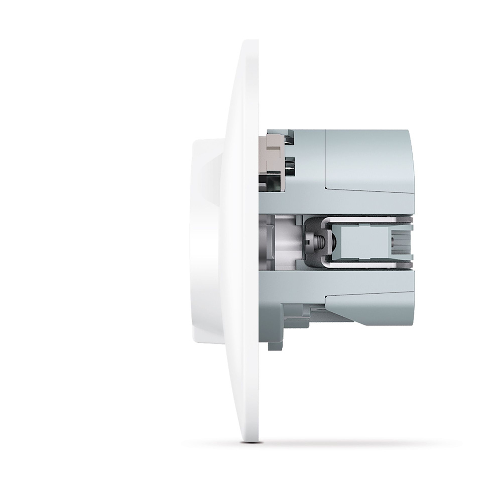 Gniazdo pojedyncze z uziemieniem i portami USB-A + USB-C białe VIDEX BINERA